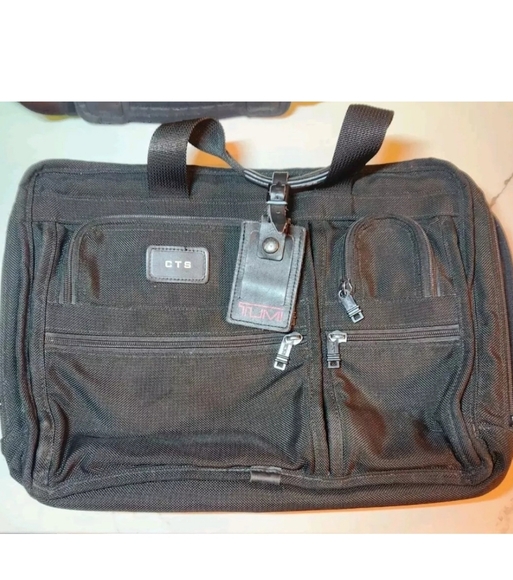 Tumi Other - TUMI Expandable Nylon Laptop Computer Business Briefcase Black / Shoulder Strap